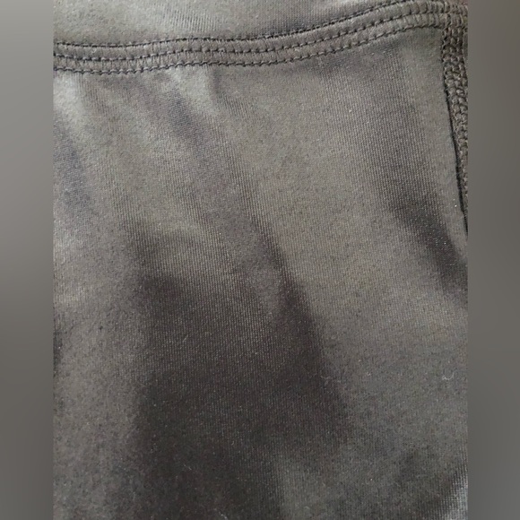 NWOT Justice Faux leather spandex and cotton leggings. - Picture 4 of 9